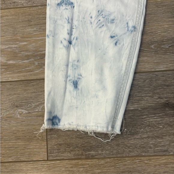 Old Navy Jeans Sz 18 Acid Wash Skinny Rockstar Frayed Leg Light Denim Mid Rise - Picture 4 of 5